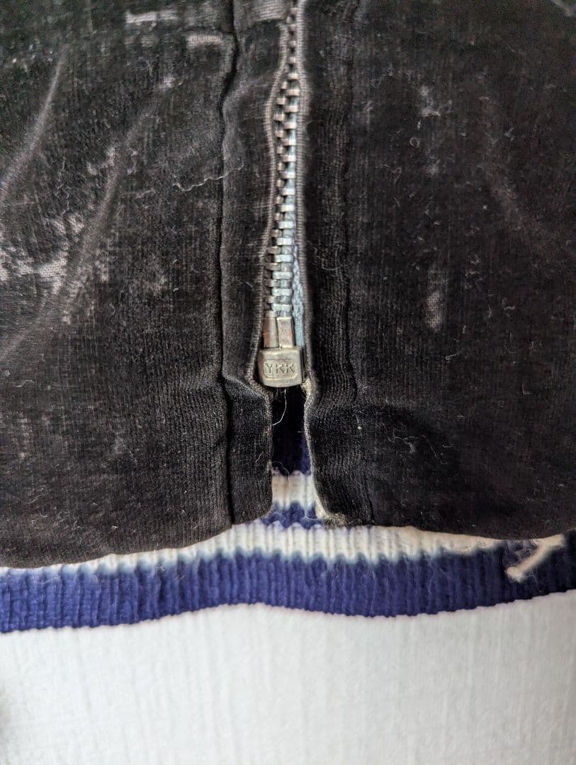 50s~60s スカジャン スーベニアジャケット 別珍 ベロア 黒 ブラック 鷲