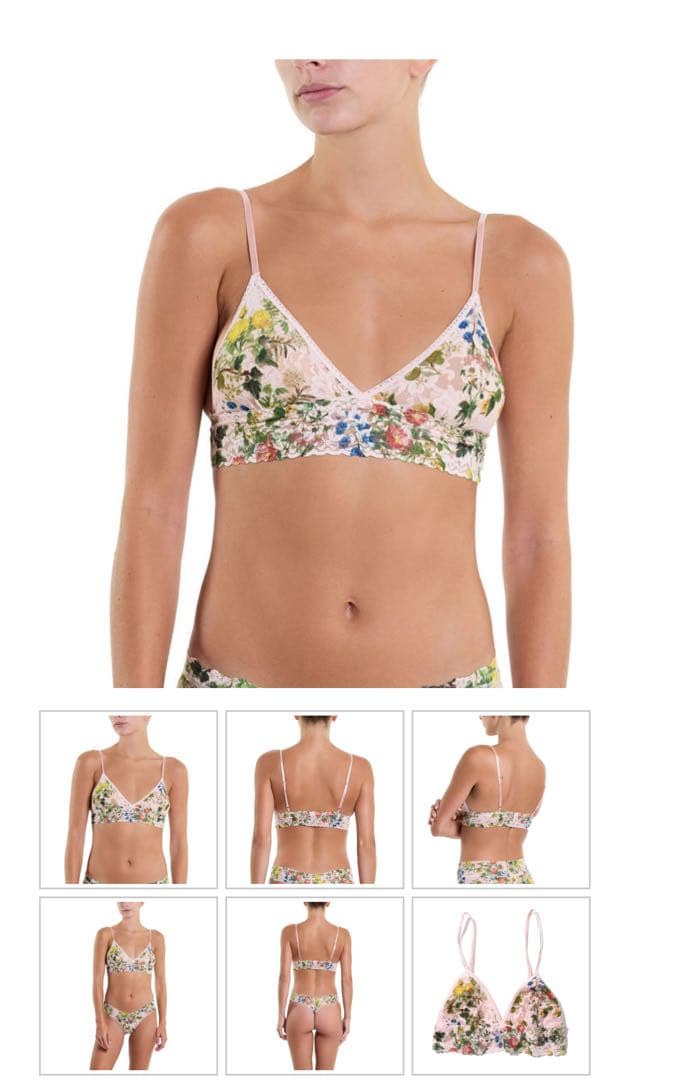 【新品未使用】【S】hankypanky 24AW花柄 ブラ & Tバック