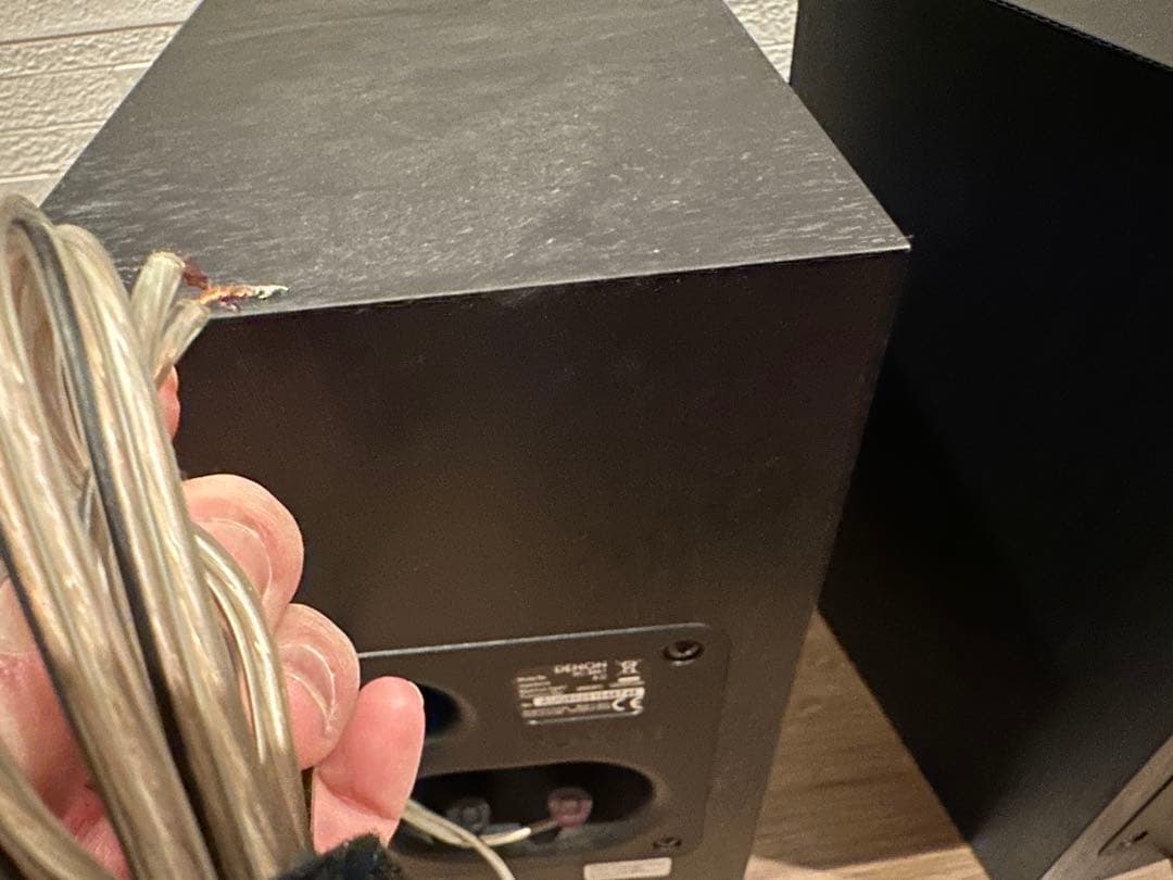DENON スピーカー 2台セット 黒