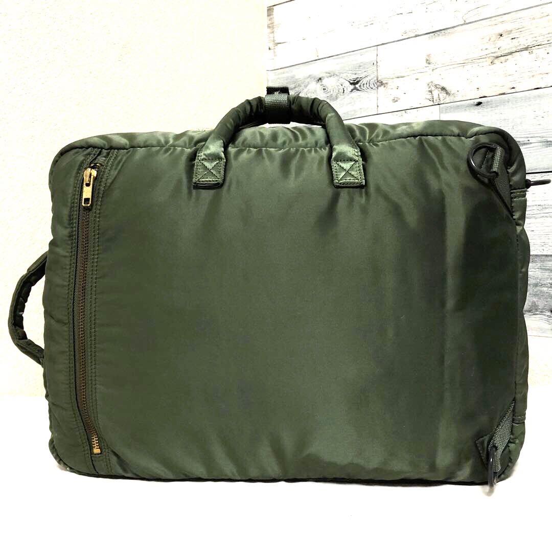 極美品✨廃盤 ポータータンカー ビジネスバッグ 3way A4可 大容量 セージ