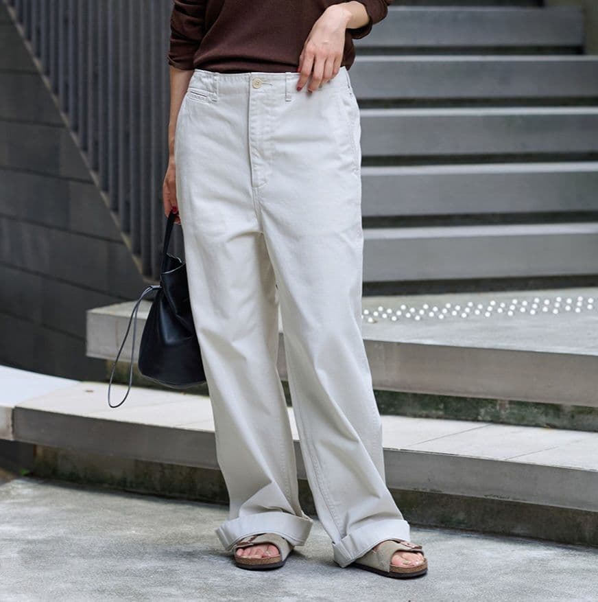 23ss FRAMeWORK CHINO PANTS ナチュラル 38