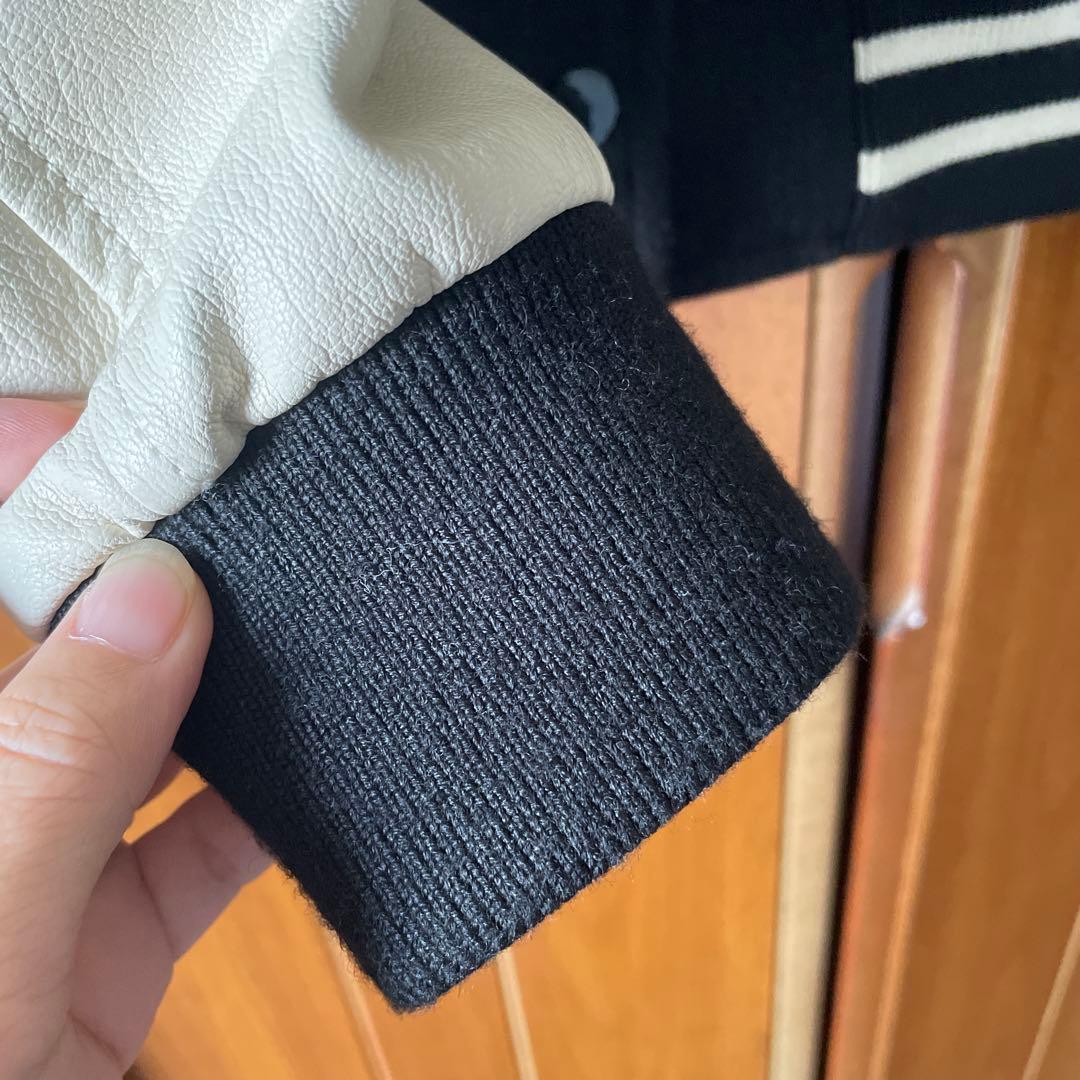 Speck & Span スタジャン ブラック/ホワイト　超美品