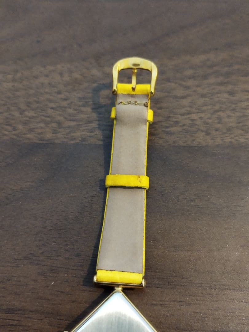 ●ピエールラニエ 腕時計 時計 クォーツ スクエア ひし形 ゴールド イエロー