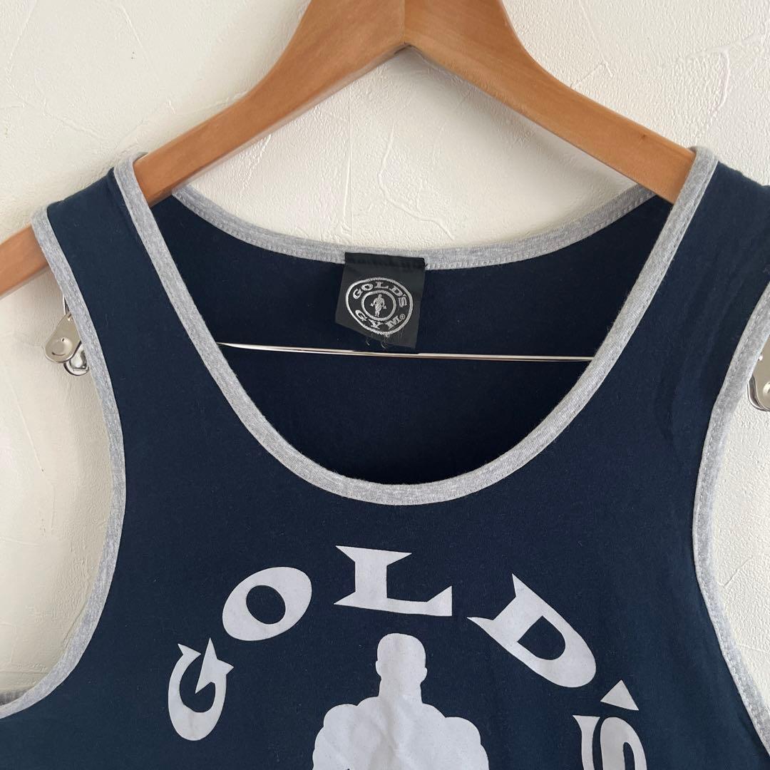 ゴールドジム　リンガータンクトップ　gold's gym ネイビー