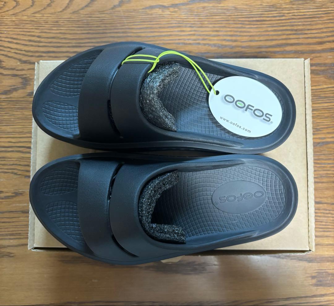 【新品未使用】OOFOS OOmega OOahh Women ブラック 23㎝