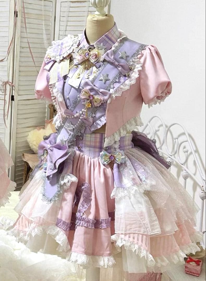 アイドル 衣装 ロリータ ピンク 紫