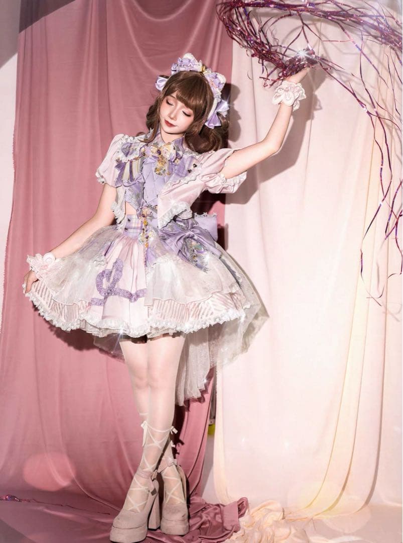アイドル 衣装 ロリータ ピンク 紫