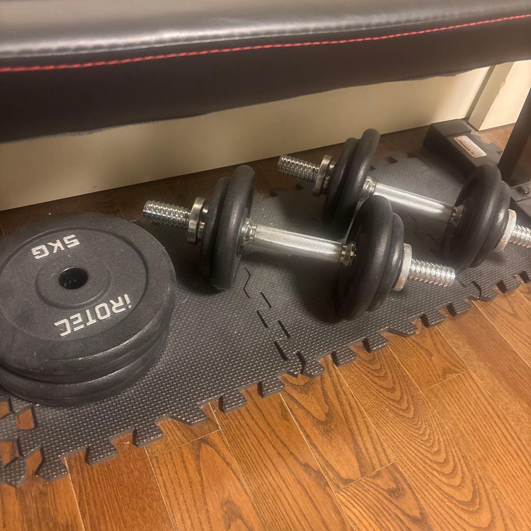 トレーニングベンチ ダンベル ウェイト30キロ