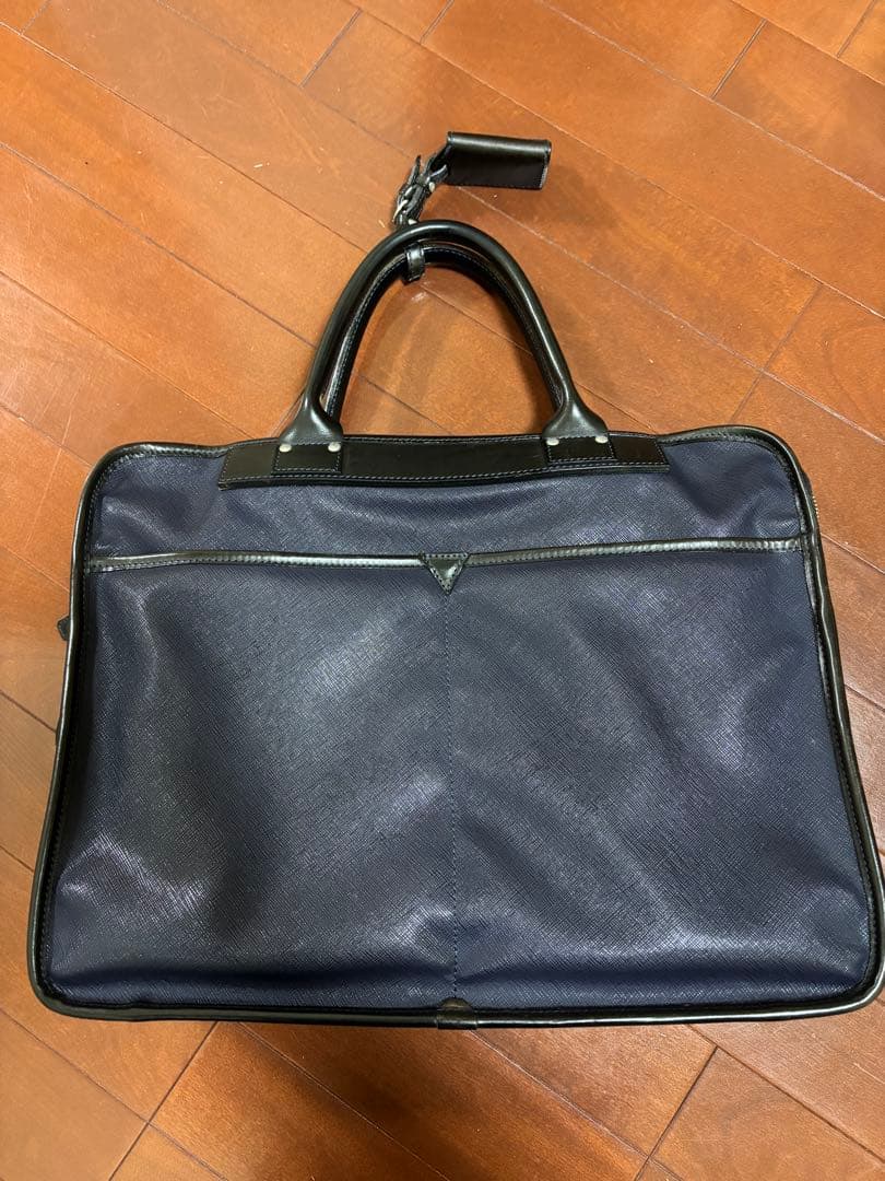 フェリージ　ビジネスバッグ　8637/2　オールレザー　紺ネイビー　保存袋付き