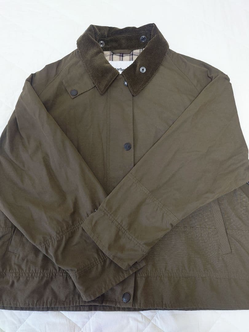 Barbour バブアー コート ショート ミリタリー レディース カーキM美品