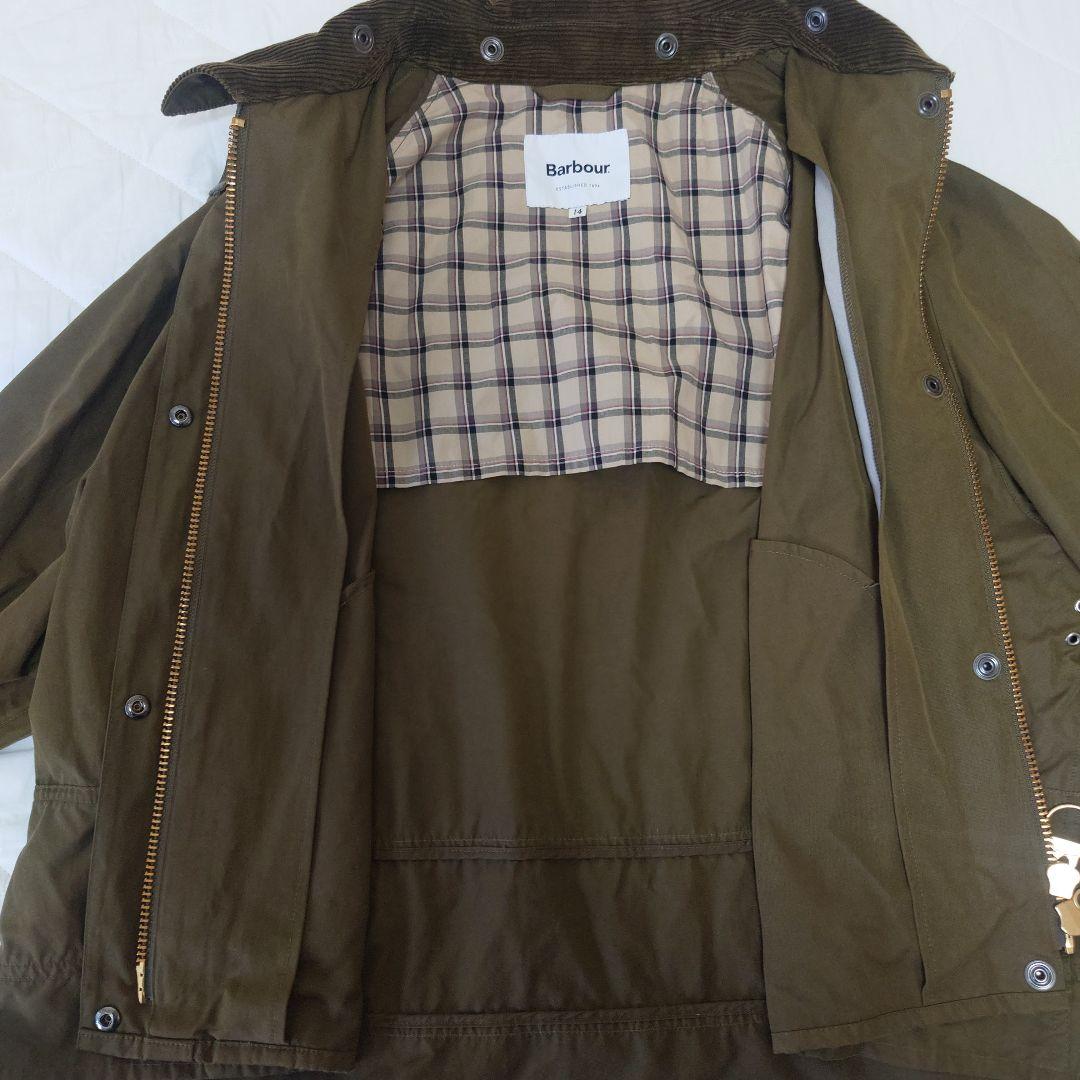 Barbour バブアー コート ショート ミリタリー レディース カーキM美品