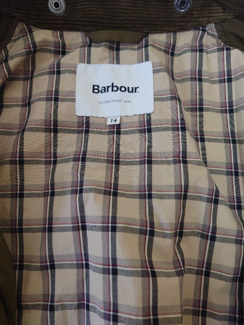 Barbour バブアー コート ショート ミリタリー レディース カーキM美品