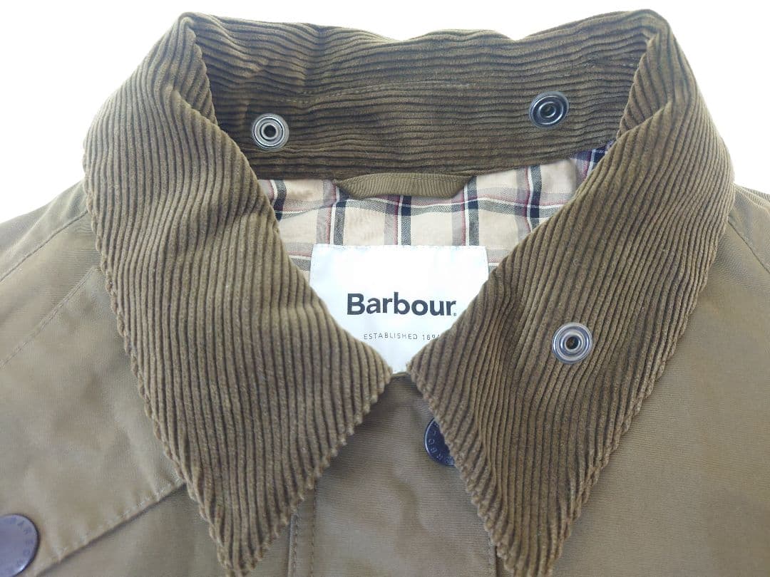 Barbour バブアー コート ショート ミリタリー レディース カーキM美品