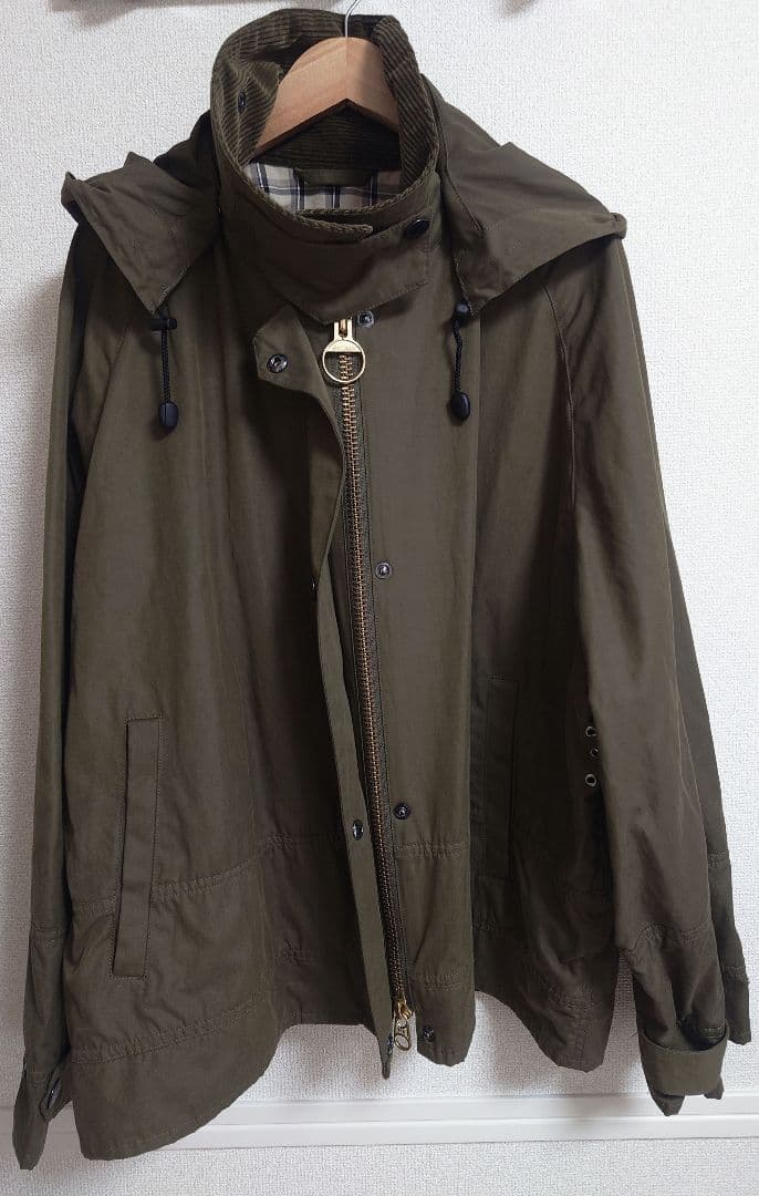 Barbour バブアー コート ショート ミリタリー レディース カーキM美品