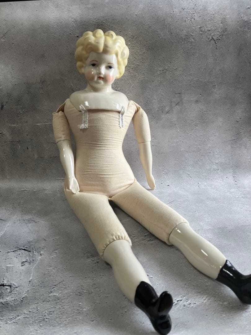 アンティーク　チャイナヘッドドール　超特大　約67cm