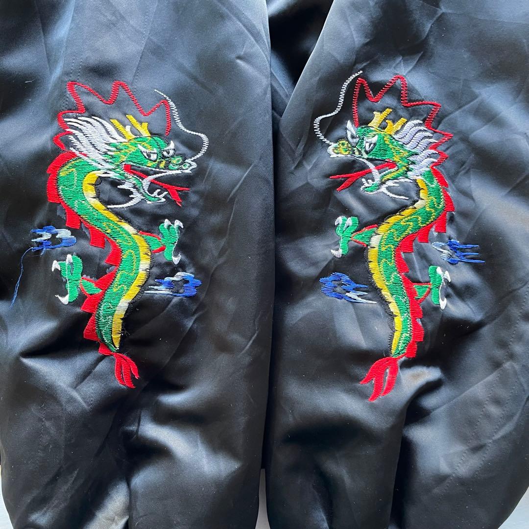 vintage コリアンジャケット 龍　刺繍　XXL 大きいサイズ
