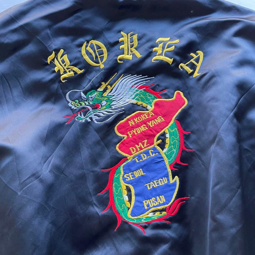 vintage コリアンジャケット 龍　刺繍　XXL 大きいサイズ