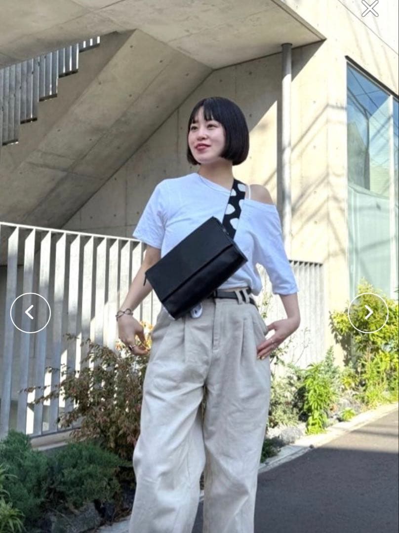 ear PAPILLONNERワイドテープショルダーバッグ/ボディバッグ