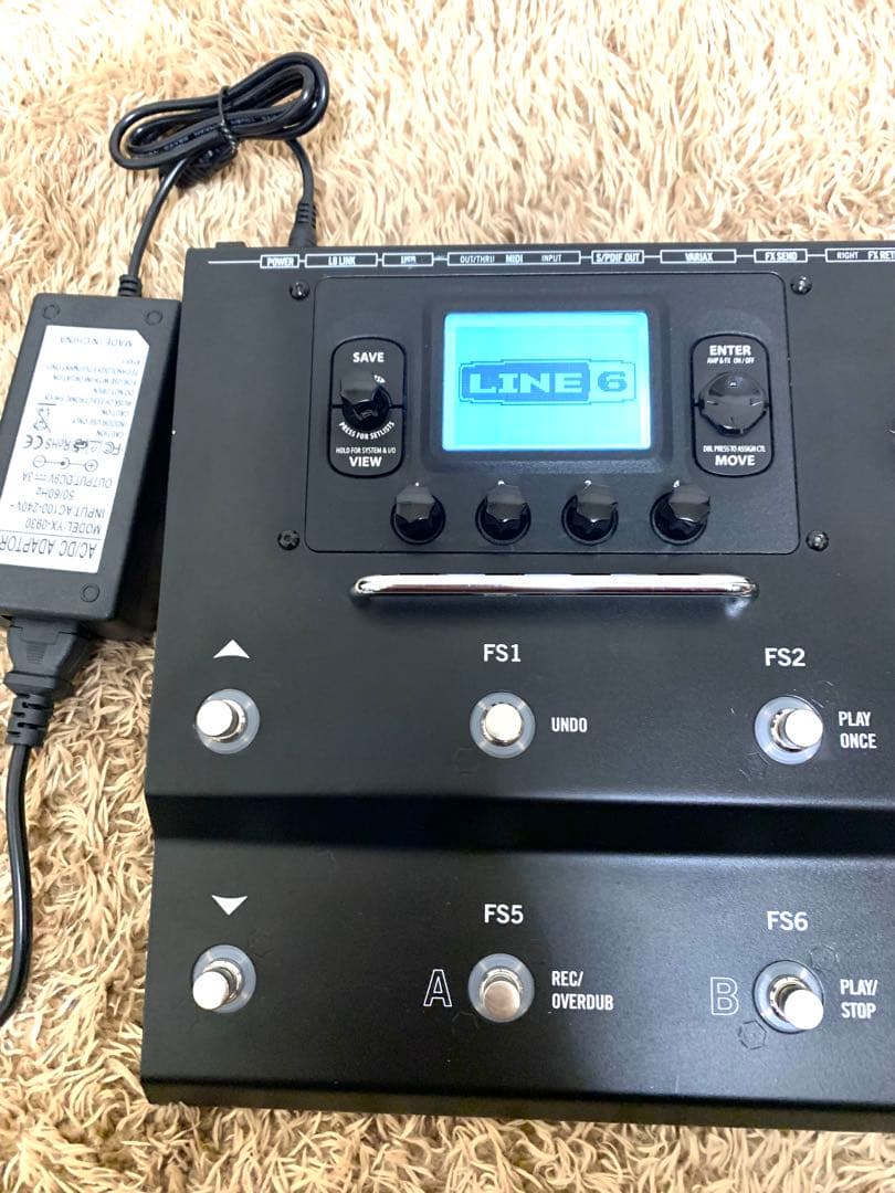 【美品】LINE6 POD HD500X①動作確認済 社外適合ACアダプター付属