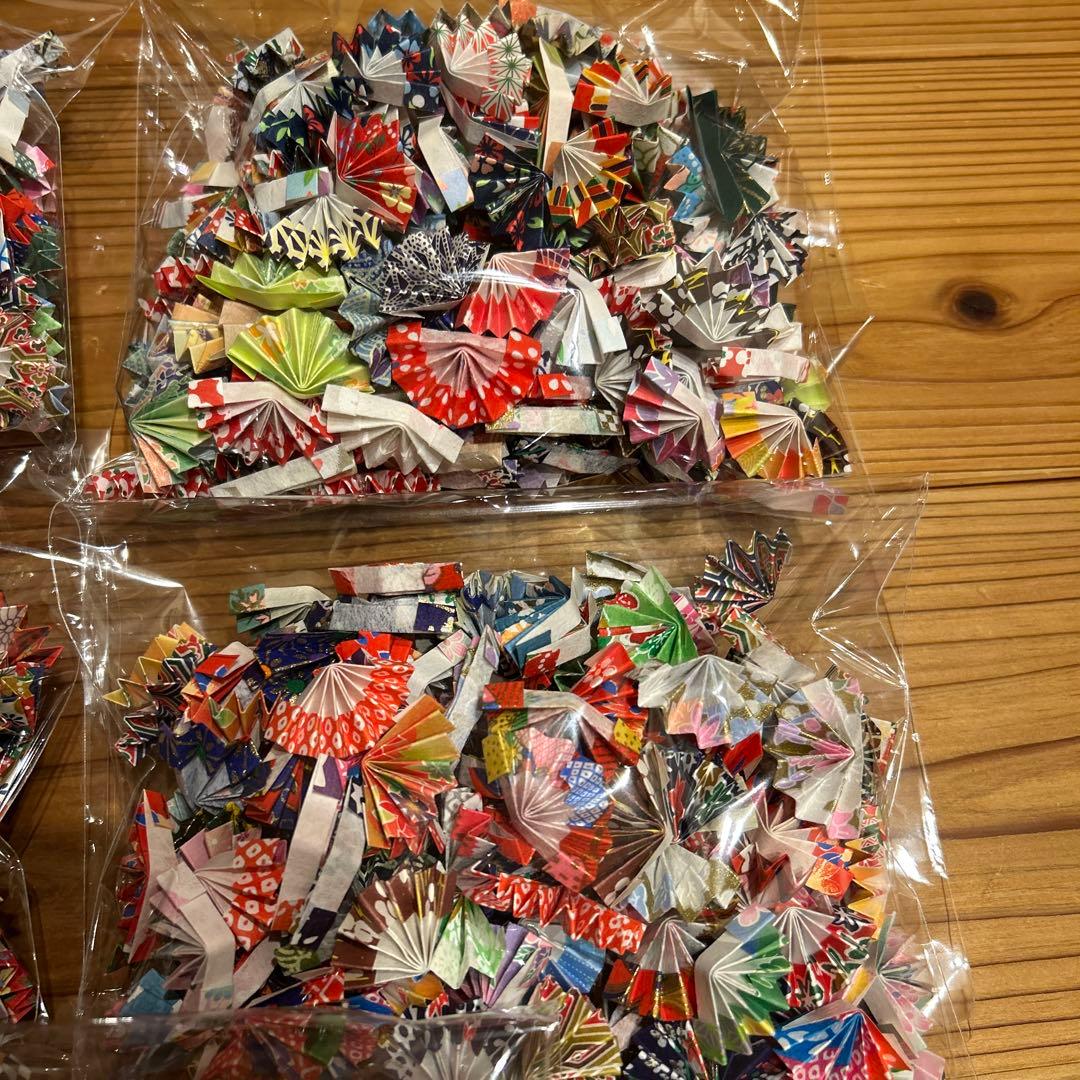 【マロン】4月分　和柄和紙の扇子　1000個