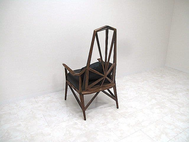 展示品ヴィンテージ アールデコ様式本革ハイバックパーソナルチェア 1人掛けソファ