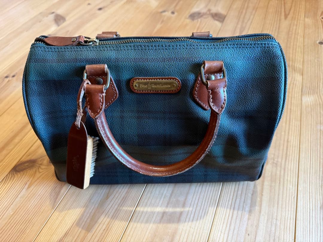 POLO RALPH LAUREN ミニボストンバッグ　PVC 付属品あり