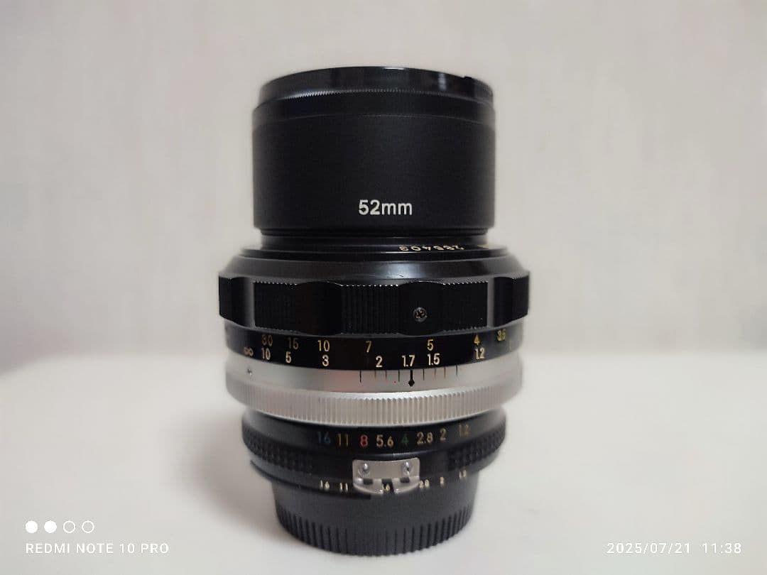 NIKKOR-S.C Auto Fマウント1:1.2F55mm単焦点レンズ