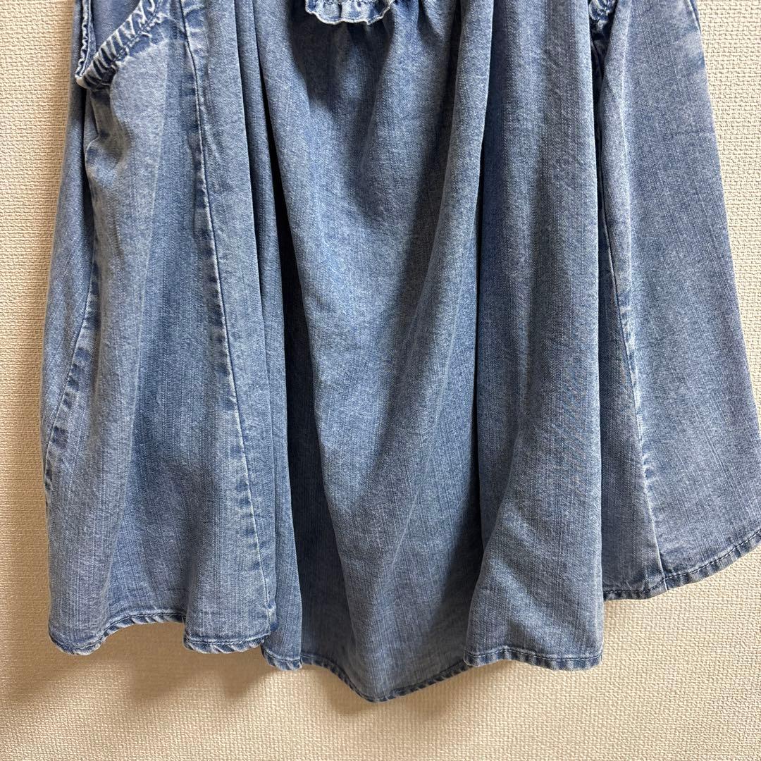 ま*り様 新品タグ付 2025新作 シニカル テンセル デニム トップス キャミ
