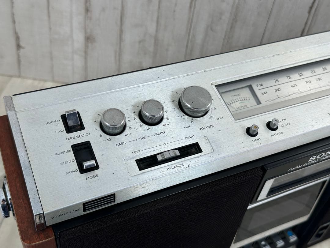 動作品| SONY ソニー　ラジカセ　CF-6600 昭和レトロ当時物　ラジオ