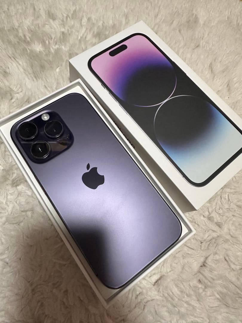 Apple iPhone 14 Pro ディープパープル 256GB 箱つき