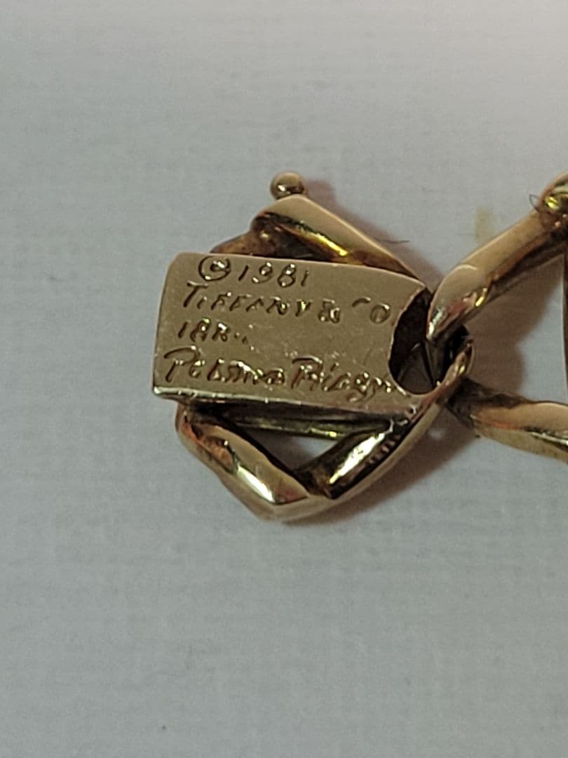 TIFFANY　ゴールド　リンク　チェーン　ブレスレット　K18　K14 金