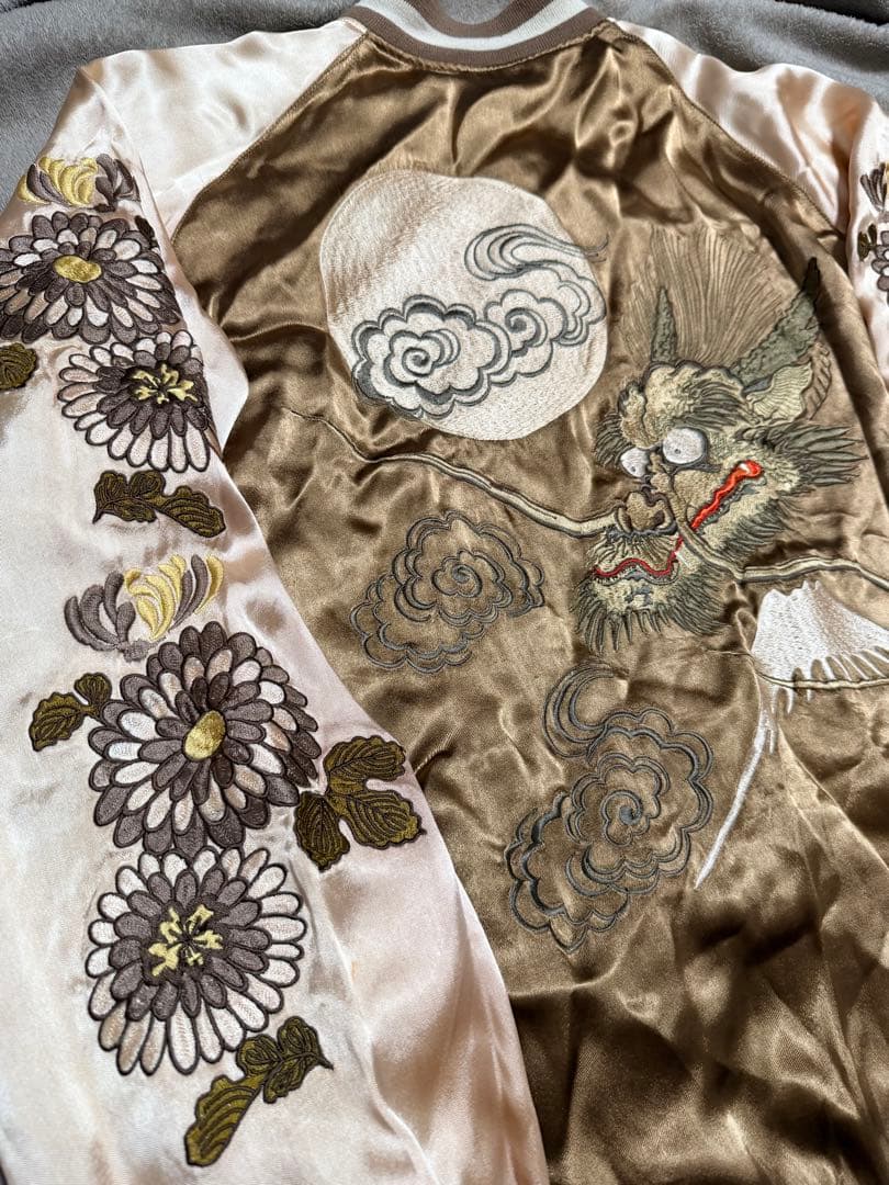 Back Street ２面用 龍 日本限定 スカジャン vintage 珍