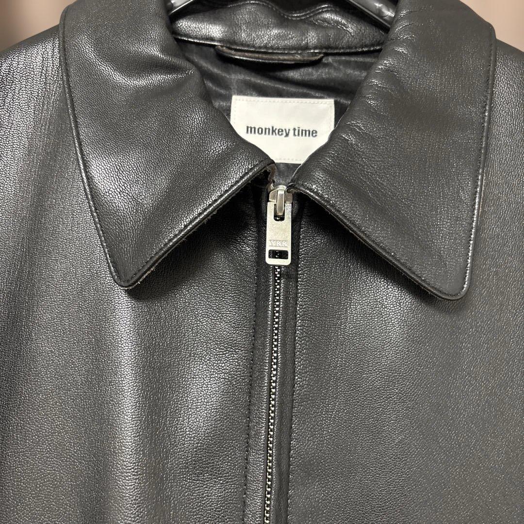 モンキータイム ゴートレザーフライトジャケット美品