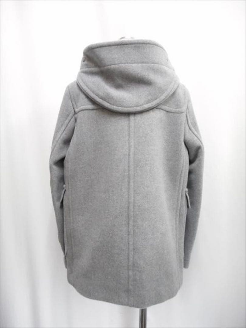 ウールダッフルコート レディースM グレー トグル本革 マカフィー