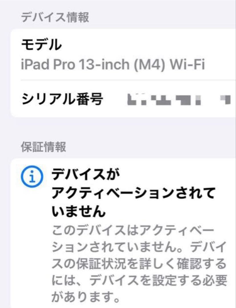 【そんてん】AppleCare2年+iPad Pro M4 13インチ