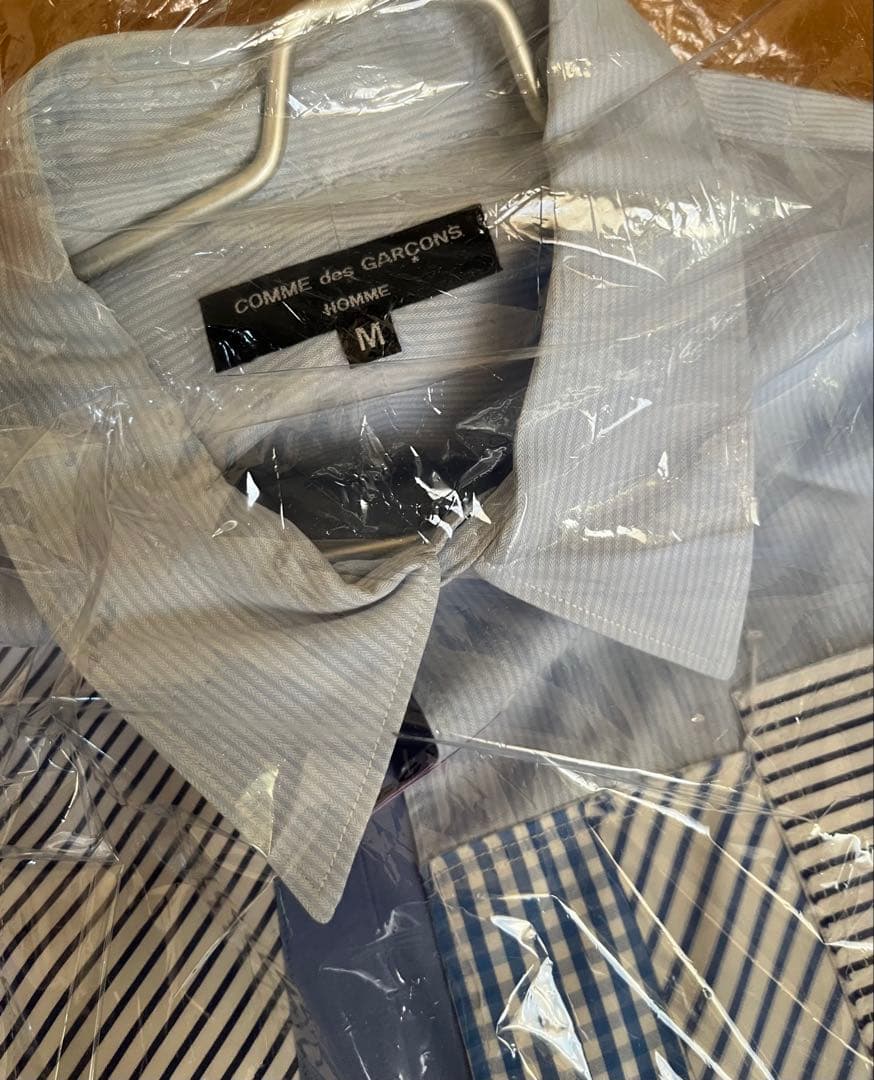 コムデギャルソンオム 16SS パッチワーク長袖シャツ M コムデギャルソン
