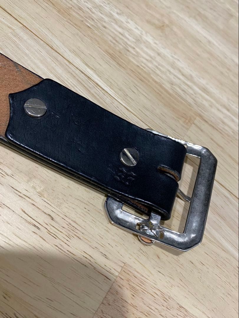 010 本革 W36 スタッズ ベルト ビンテージ ヴィンテージ HTC