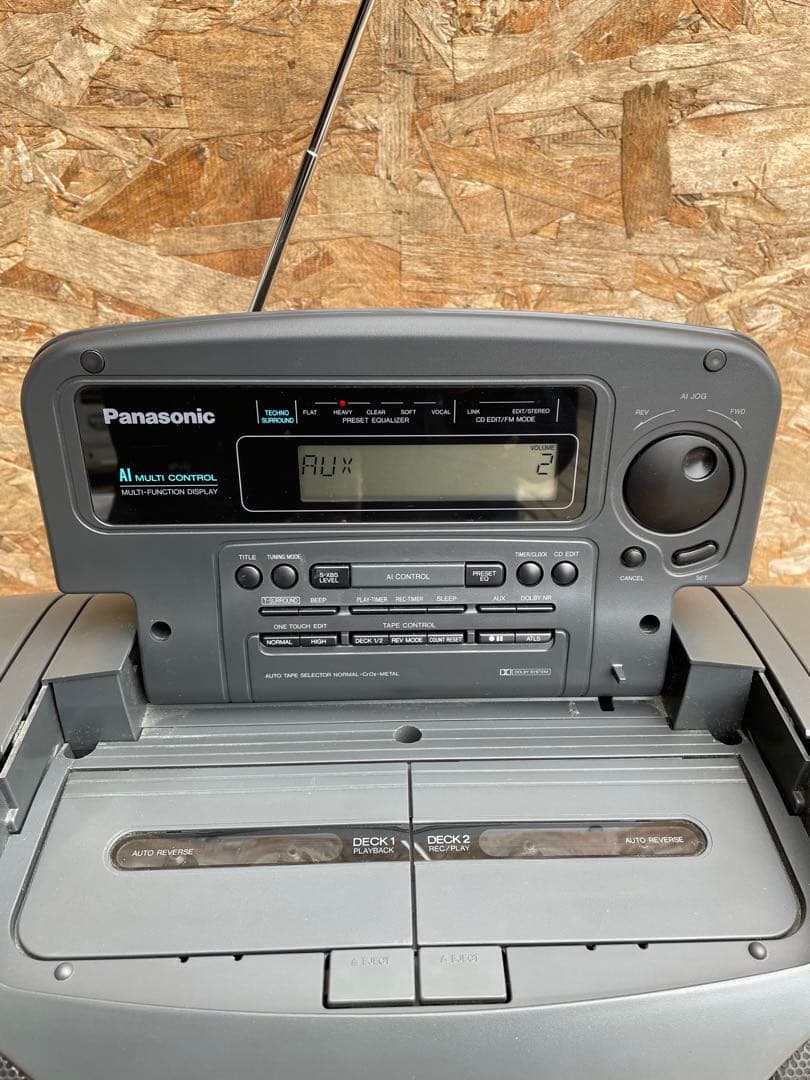 【動作OK.一部難あり】Panasonic RX-DT707 バブルラジカセ