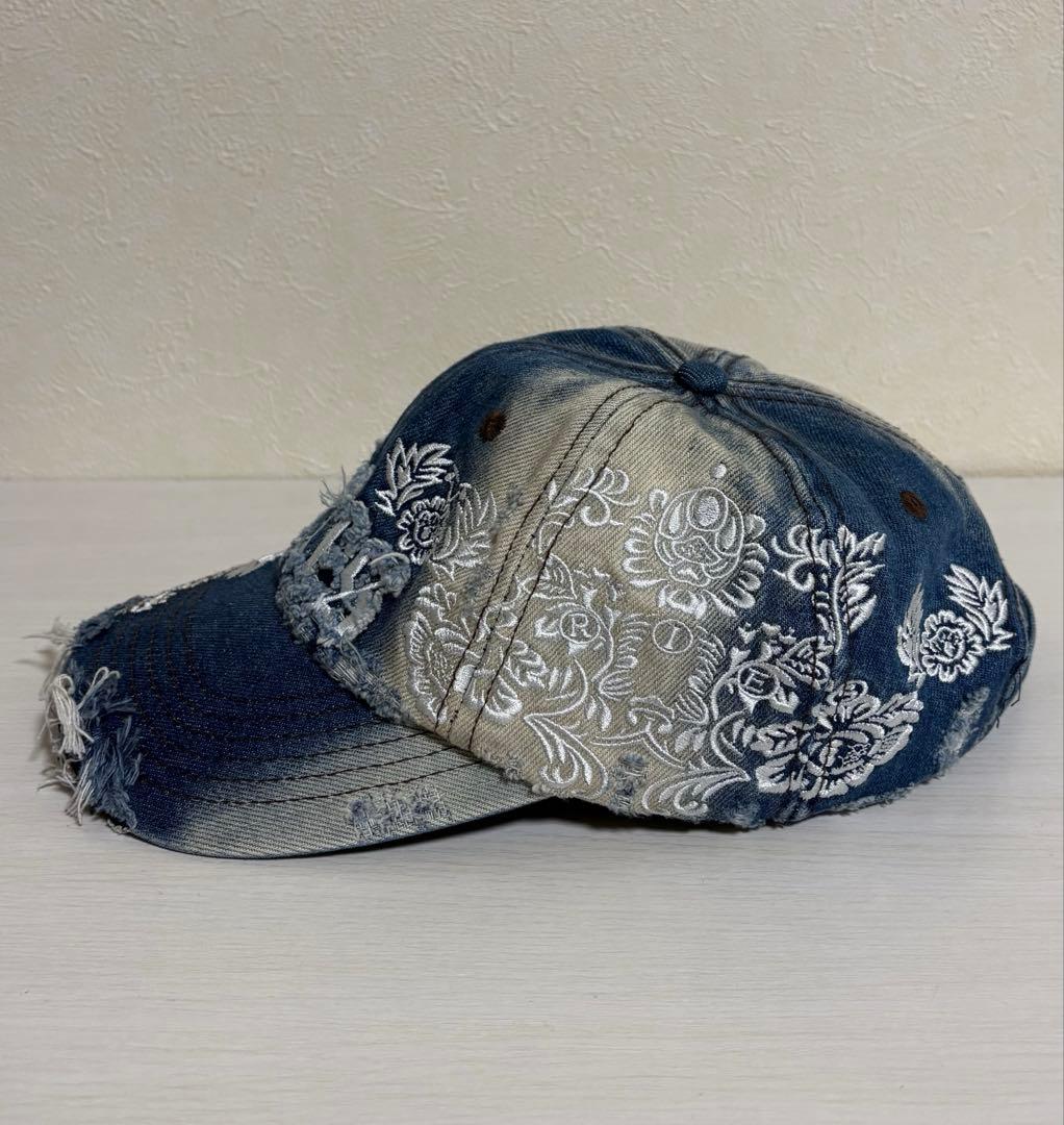 帽子 Aries Destyoyed Lece cap (Denim)