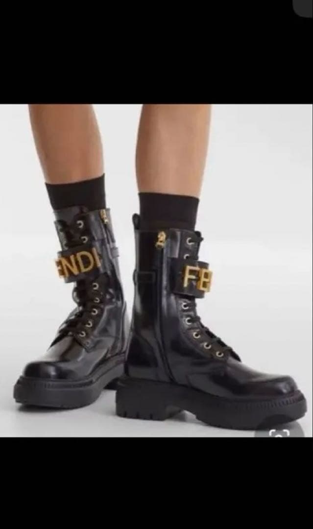 seikaFENDIミリタリーブーツ36