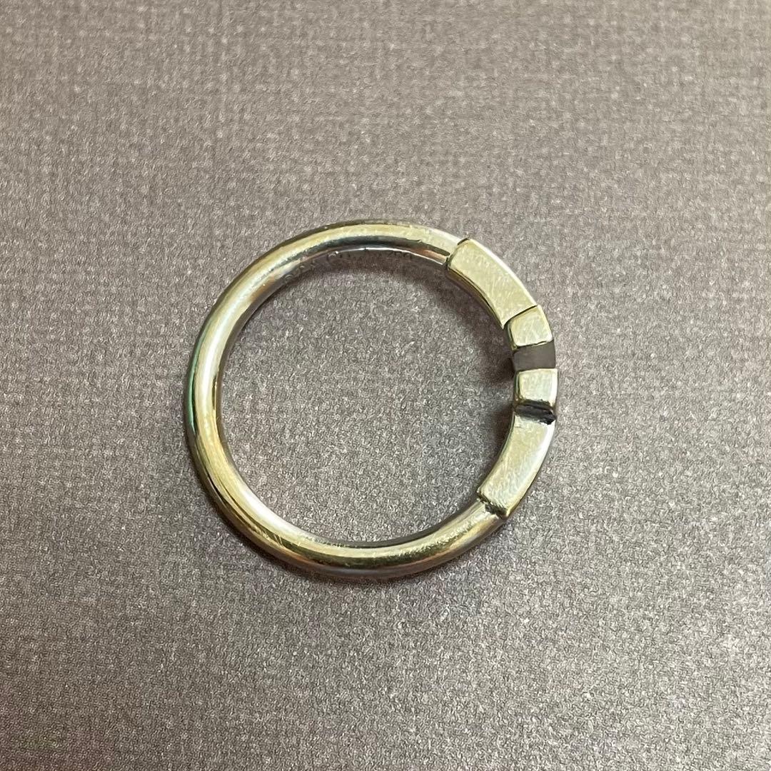 Tiffany & Co. Tワイヤーリング18Wホワイトゴールド