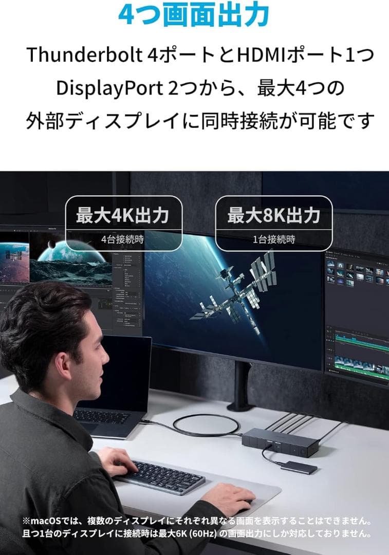 Anker 778 Thunderbolt ドッキングステーション12-in-1