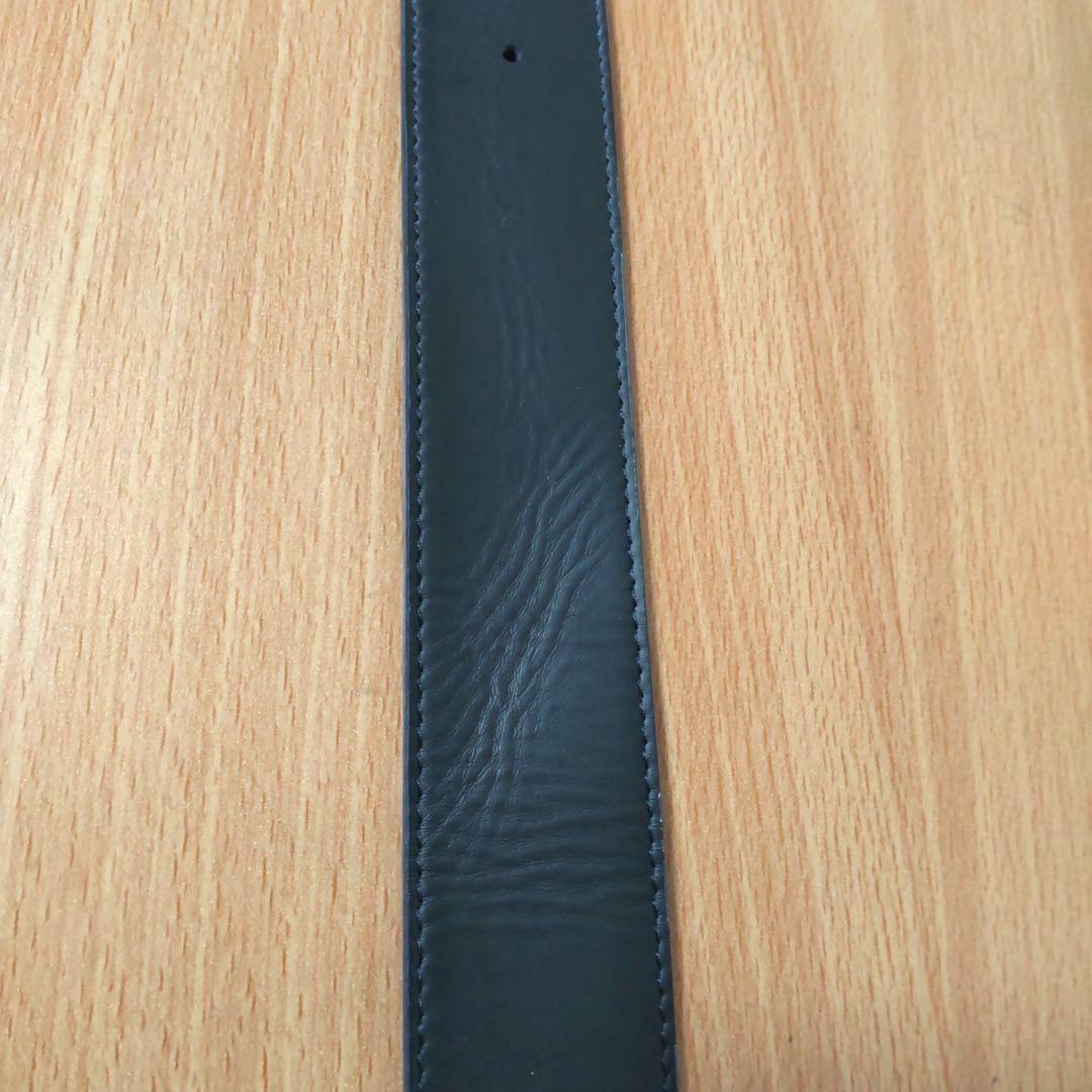 LOUIS VUITTON ネイビー レザー ベルト 85/34