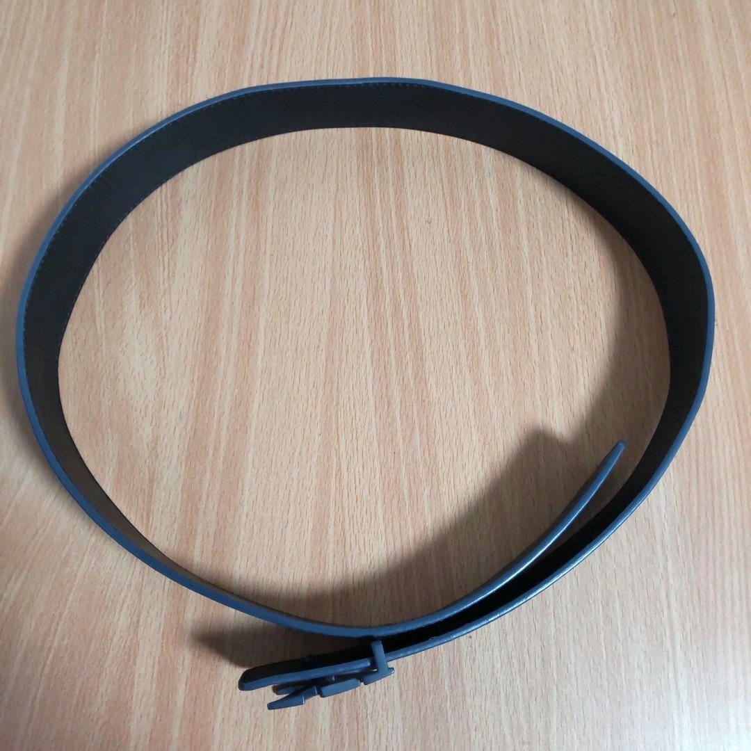 LOUIS VUITTON ネイビー レザー ベルト 85/34