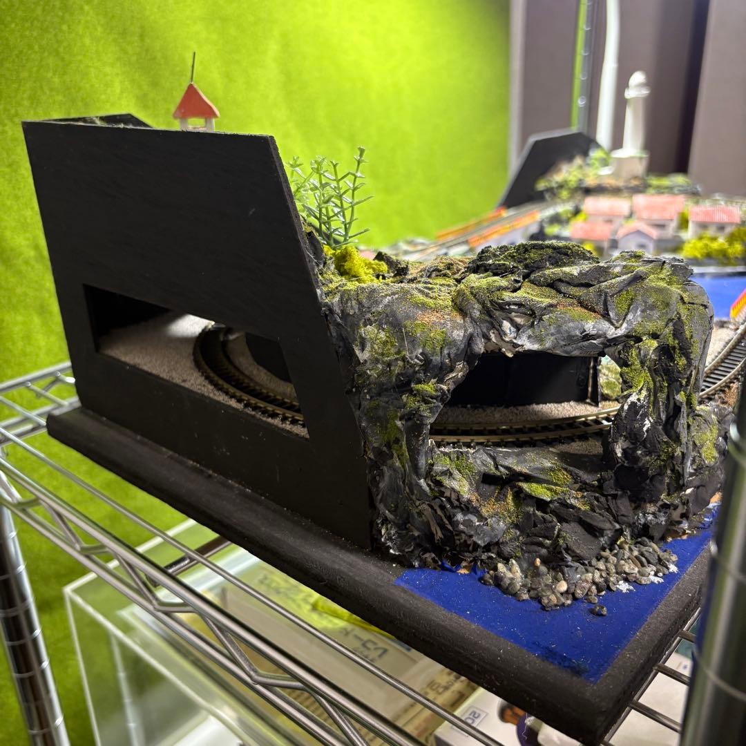 値下げ！　Nゲージ鉄道模型ジオラマ　港の風景