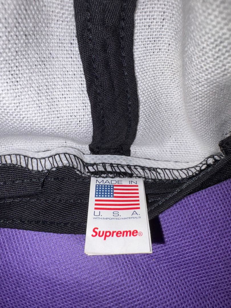 SUPREME ブラックキャップSロゴ