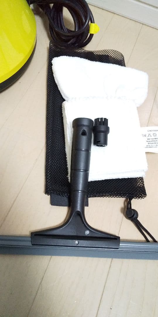 欠品無しなのでオススメ、カバーブラシ関係全て新品、ケルヒャースチームクリーナー