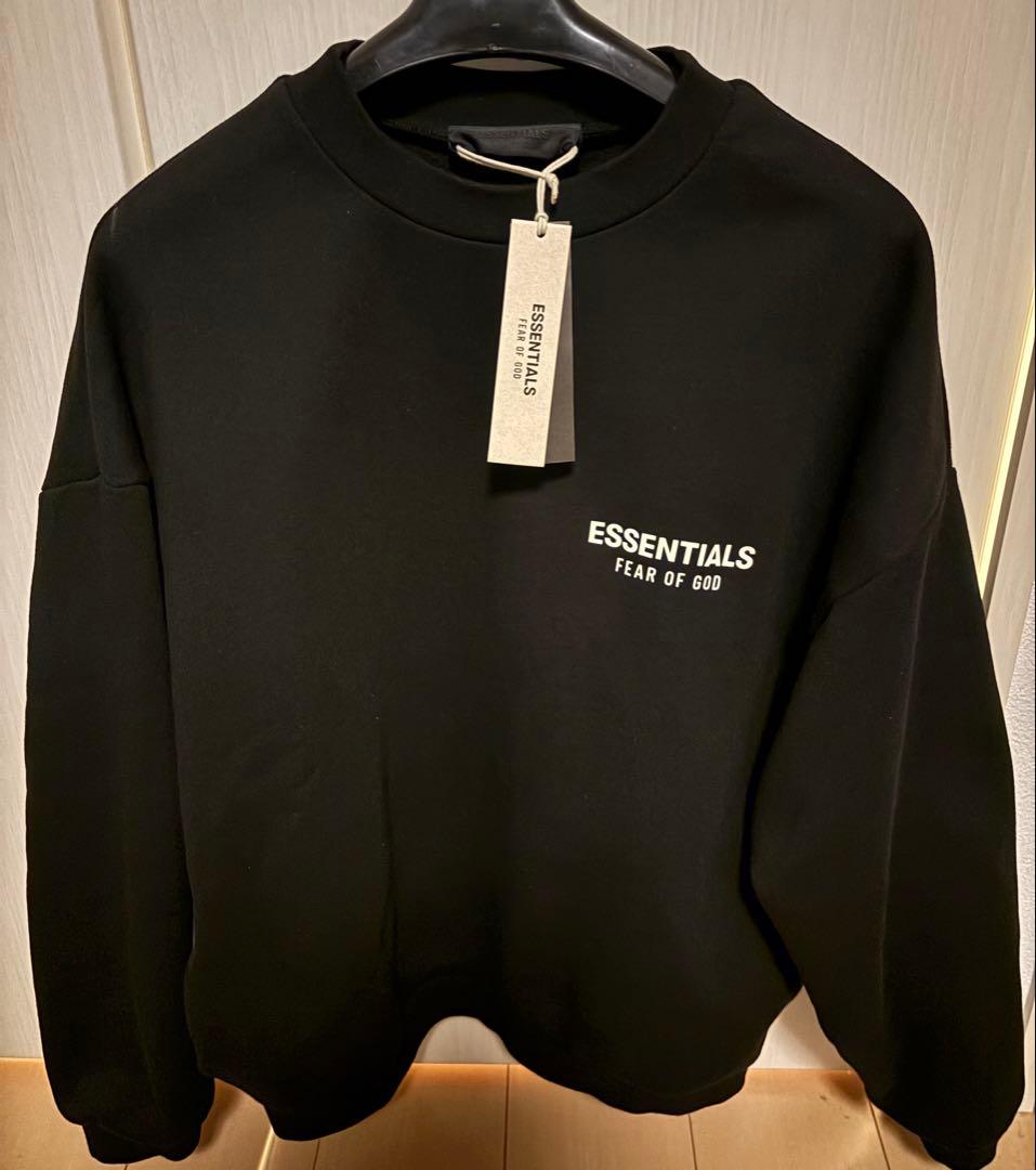 ESSENTIALS FEAR OF GOD ブラック スウェット S