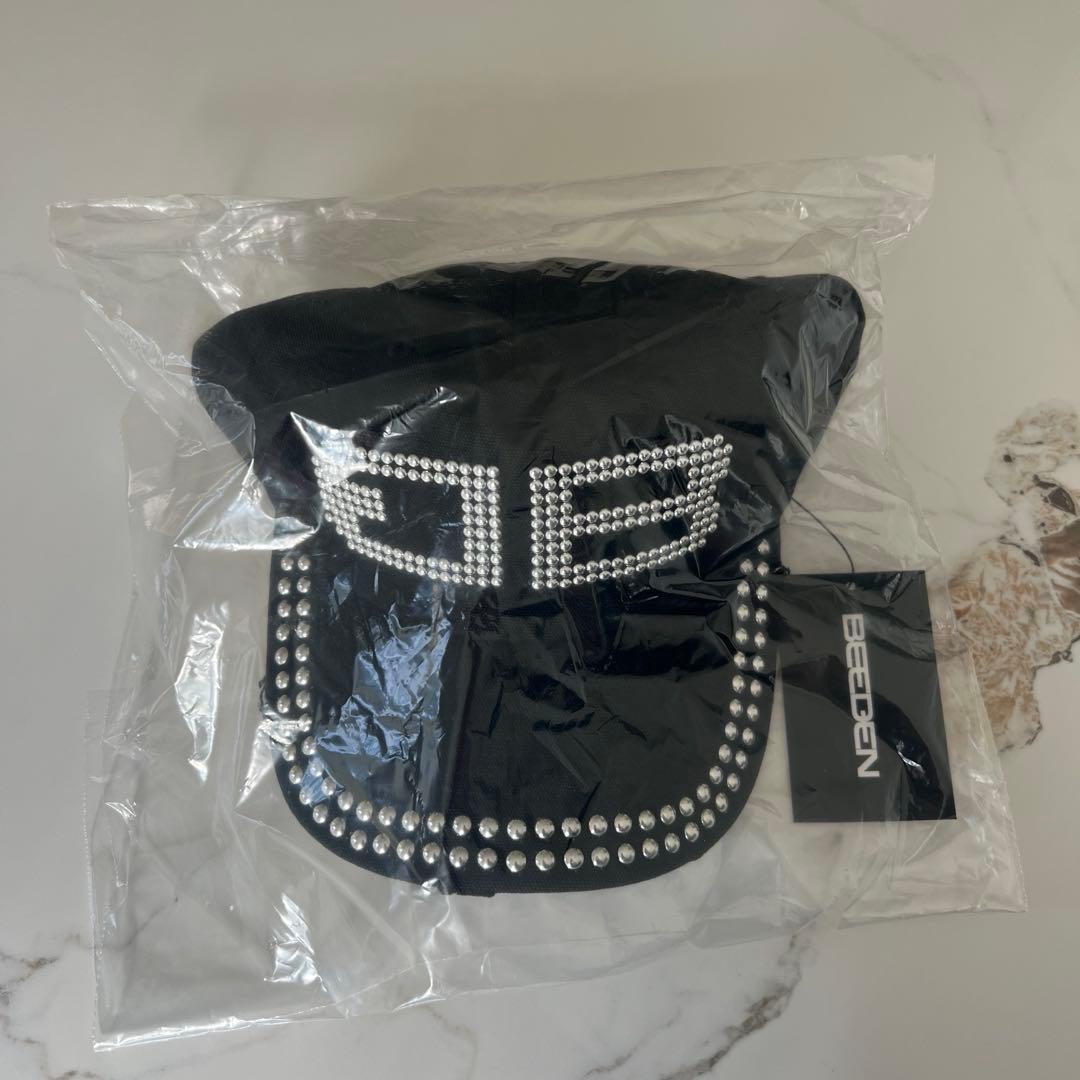 帽子 BD STUDS DAMAGE CAP BLACK