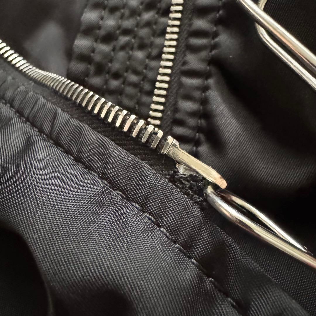 ミュウミュウ　MA-1　ボンバー　フレア　ダウンジャケット　38　Y2K　黒